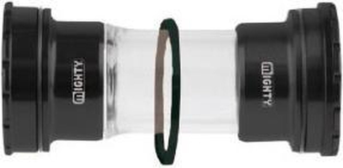 Messinglager Mighty Tretlager Pressfit Alu. schwarz 85,5 mm. Rennen 89,5 mm. MTB 92mm.