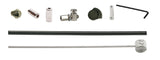 ELVEDES Rollerbrake Cable Kit Br-IM85 81 55 45 1700 mm 2250 mm Edelstahl schwarz (auf der Karte)