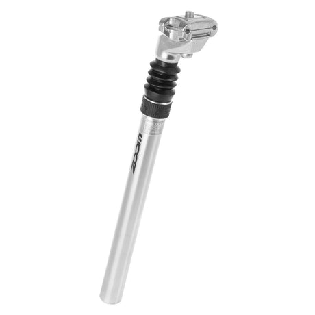 Messinggelagerte Zoom-Sattelstütze ATB 25,4 Alu. gefedert 350 mm.