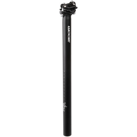 Messinggelagerte Zoom-Sattelstütze ATB 27,2 Alu. schwarz 400mm.