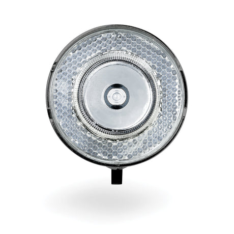 Scheinwerfer 706-B Retro 15 Lux-LED-Batterie-Chrom schwarz