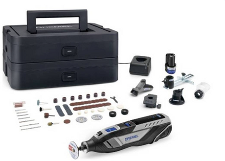 Dremel 8250-5 65 Platinum 12V Akku-Multitool-Set | inkl. 2 Ah Akku + Ladegerät | im Fall - f0138250jf