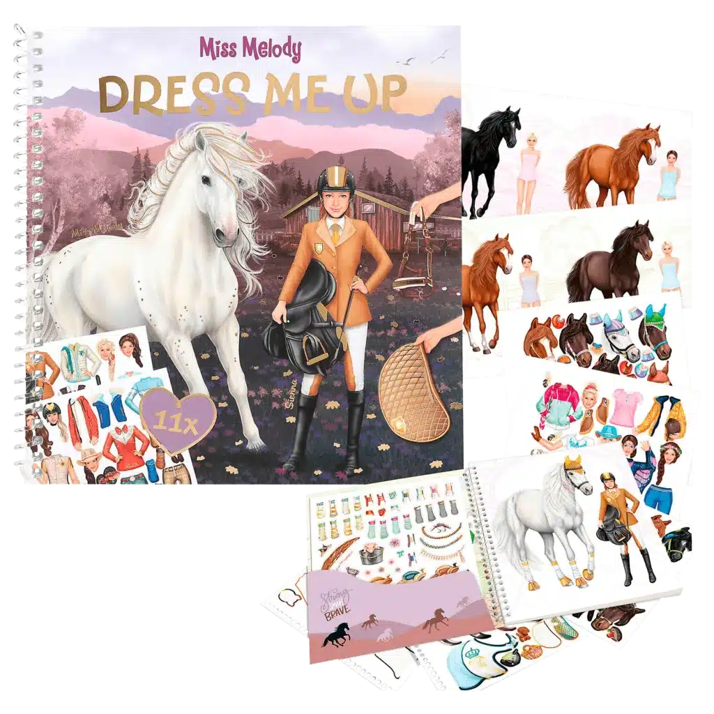 Depesche miss melody dress me up sticker- en kleurboek