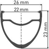 Dt Swiss ER 1600 Spline® 28 23 mm Scheiben-Hinterrad