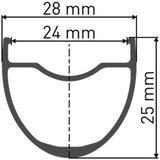 Dt Swiss HG 1800 Spline® 28 25 mm Cl Shimano Hinterrad