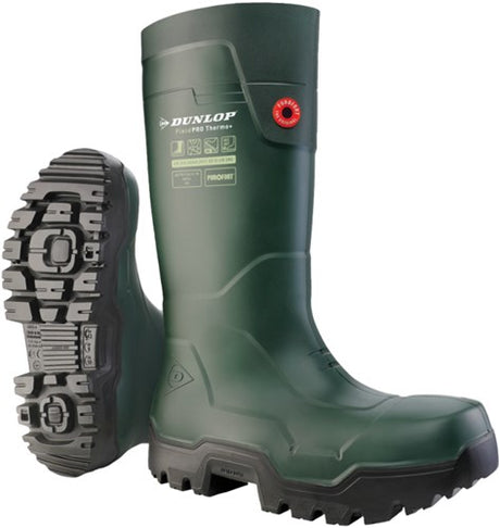Dunlop lp8kl01 laars fieldpro thermo+ s5 | groen | maat 45 - 8713197054023