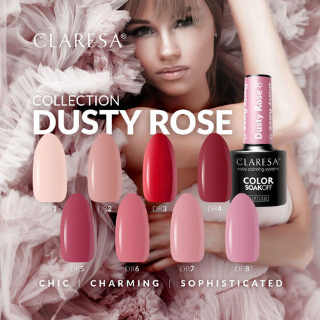 Claresa UV-LED-Gel-Nagellack, 5 ml, Dusty Rose 2
