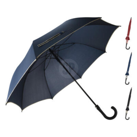 Regenschirm mit beigem Rand Regenschirm mit beigem Rand