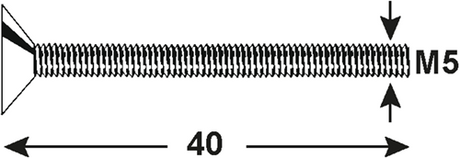 Connex Metallschraube VKPZ M5x40 8S Edelstahl-A4 - DY4850540