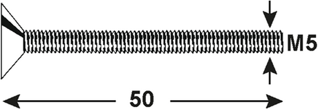 Connex Metallschraube VKPZ M5x50 6S Edelstahl-A4 - DY4850550