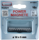 Connex Magnet neodym rund 10x5 10st 3.5kg - dy7100002