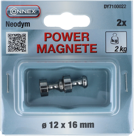 Connex-Magnet Neodym-Griff D12 mm 2 Stück 2 kg – dy7100022