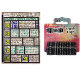 Ranger Ink Ranger • Dylusions Washi Tape Set Schwarz 3,5 cm x 5,5 m 12 Stück