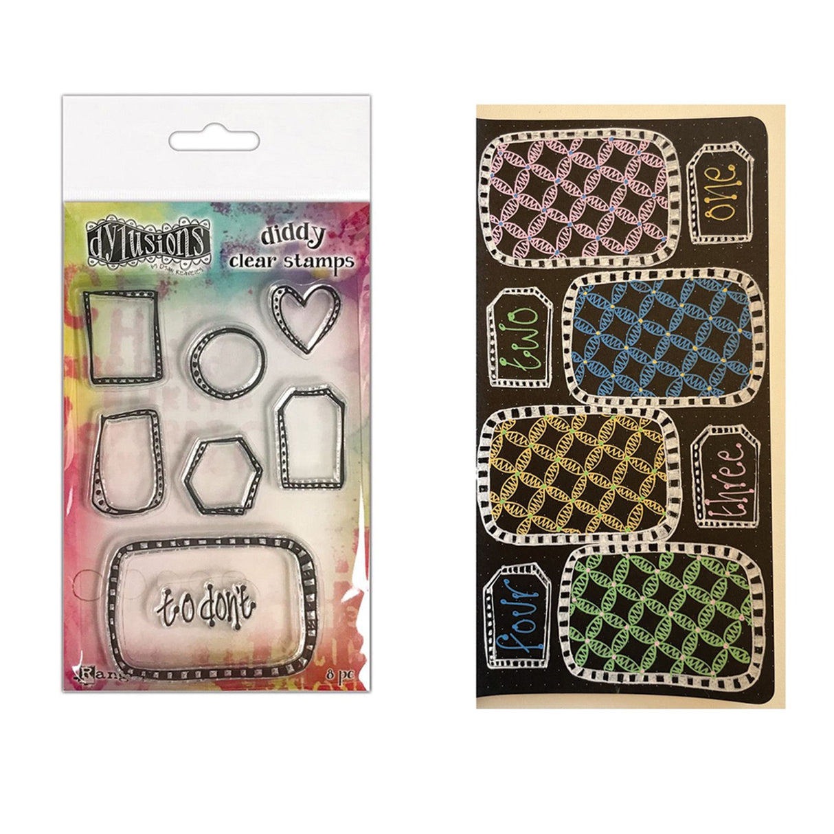 Ranger Ink Ranger • Dylusions Diddy Clear Stamps. Verpacken Sie es