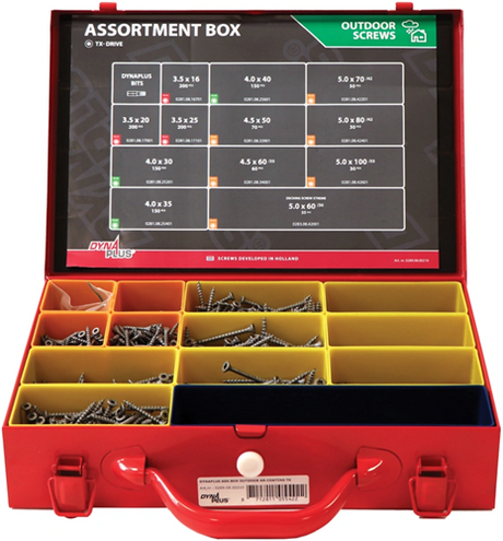 Dynaplus assortimentskoffer outdoor ar-coating torx | 1390-delig - 0289.08.00210