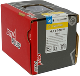 Dynaplus constructieschroef verzinkt platkop deeldraad +snijpunt torx tx30 6.0x100 55 | 100 stuks - 0281.01.50601
