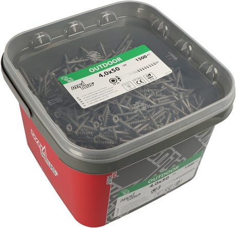 Dynaplus unischroef spaanplaatschroef ar-coating platkop deeldraad torx tx20 4.0x50 30 | 1500 stuks - 0289.14.25901
