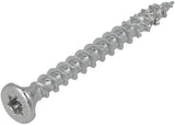 Dynaplus unischroef spaanplaatschroef vz (verzinkt) pk (platkop) torx tx15 3.5x20 | 200 stuks - 0281.01.17001