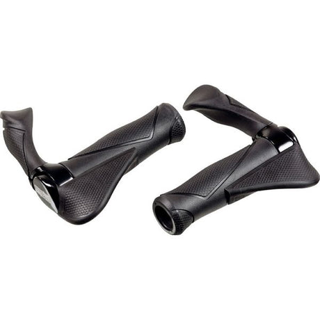 Ergotec Griffpaar mf2 klein Kraton Aluminium 130+130 mm - schwarz