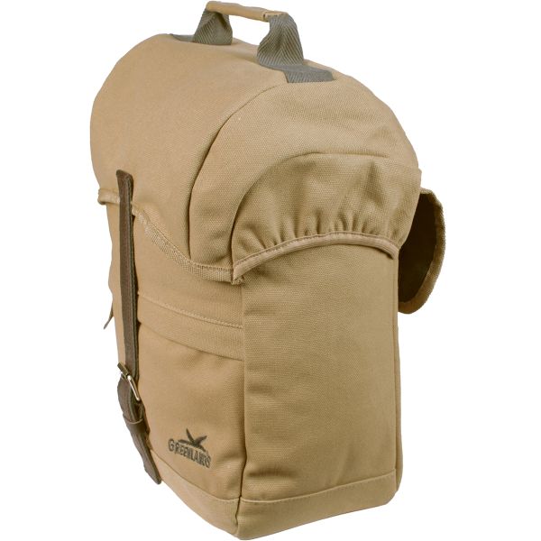 Greenlands einzelne Fahrradtasche aus Segeltuch für Reisen, 20 Liter, 30 x 37 x 17 cm – Kamel