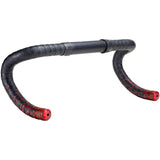 Supacaz Super klebriges Kush Star Fade Lenkerband schwarz rot inklusive rotem Aluminium-Lenkerstopfen