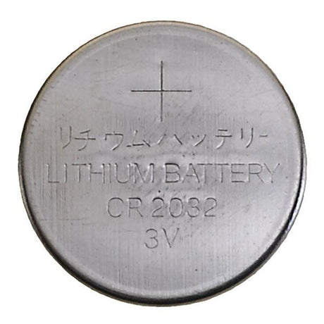 Messing-Schlager-Knopfzellenbatterie Typ CR2032. von 5 Stück