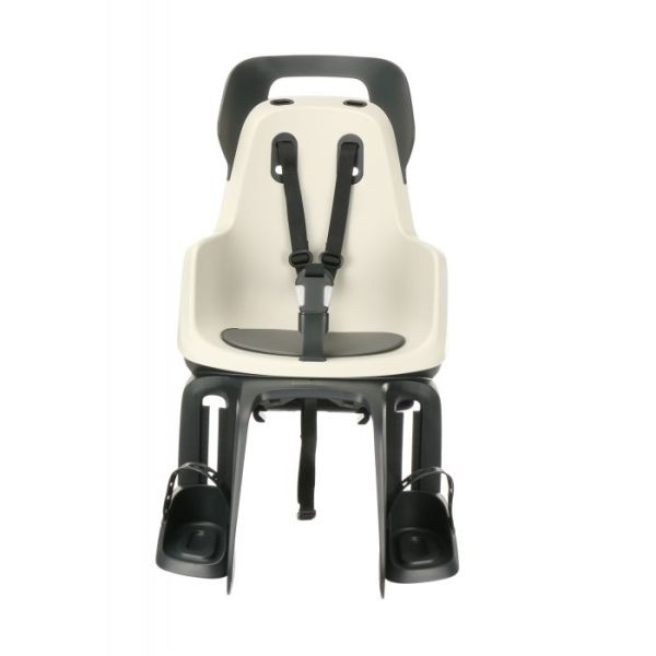 Kindersitz hinter Bobike Maxi Go Carrier Bestätigung Creme