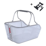 Basil Fahrradkorb Cento Tech Fiber Nordlicht Mik 21 Liter 39 x 24 x 15 cm blau silber