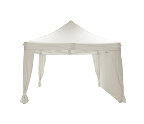 Garden Impressions Pavillon einfach 3x4,5m aus weißem Polyester