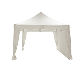 Garden Impressions Pavillon einfach 3x4,5m aus weißem Polyester