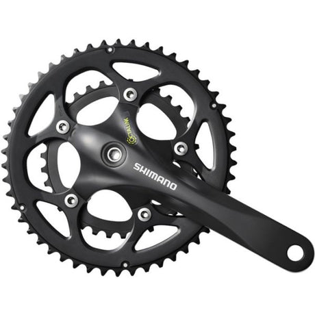 Shimano Kurbel 2 x 9 Speed Road FC-RS345 175 50-34T Octalink Schwarz