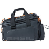 Basilikum Miles XL Pro-Gepäck-Bedrohungstasche, schwarzer Orange, wasserdicht, 9-36L, geeignet für Elektrofahrräder