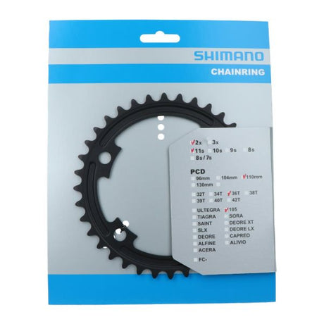 Shimano-Kette Top 105 11V 36T Y1WV36000 FC-R7000 Schwarz