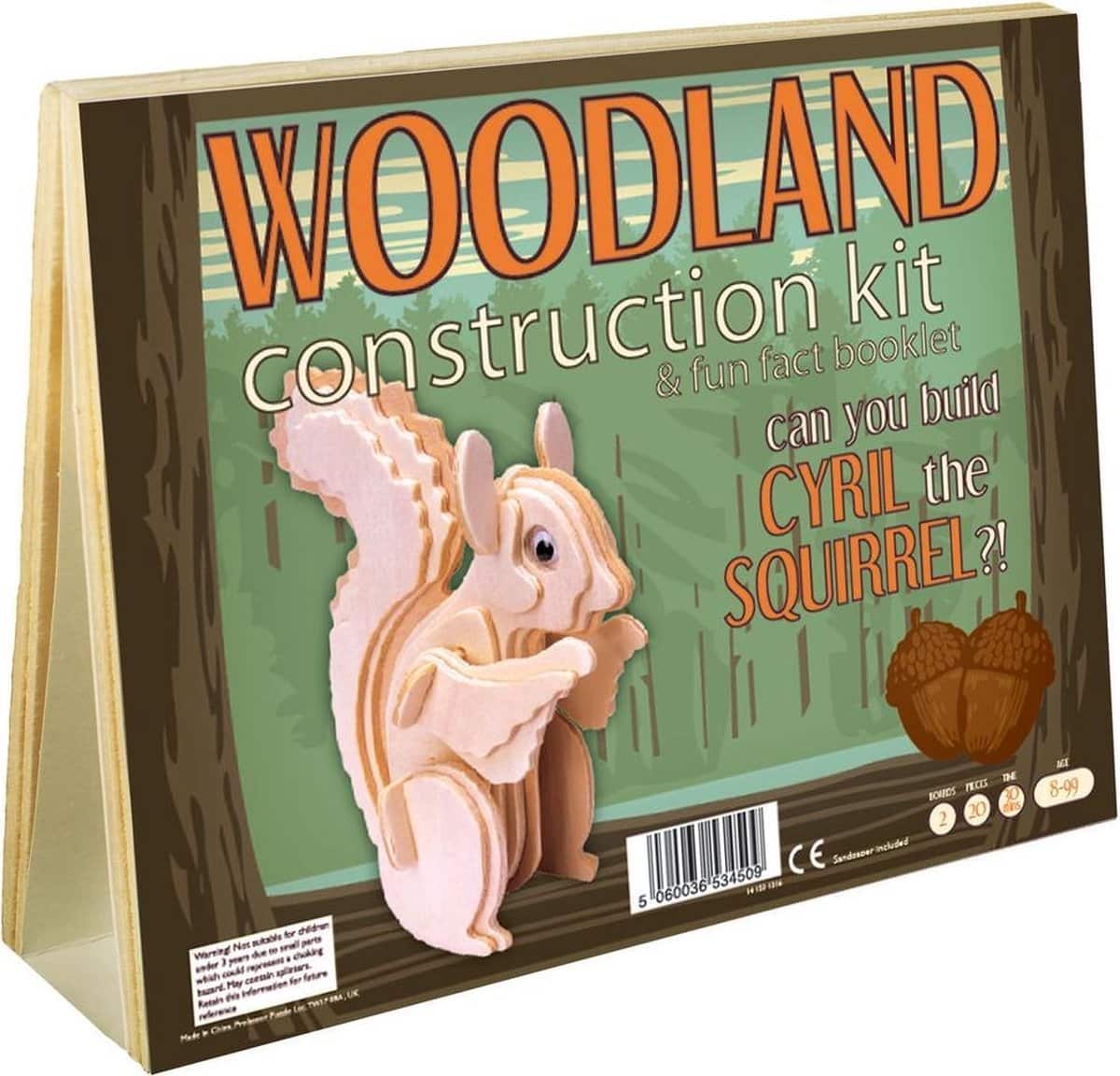 Asmodee Eichhörnchen-Waldbausatz, Cyril das Eichhörnchen