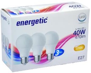 Enzo Energetic LED GLS E27 4,8-40 W 2700 K Mattbox A3 – 2740032