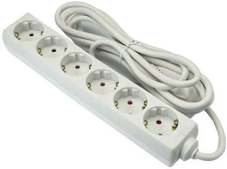 Enzo entac tcd ra 6-Wege 3 Meter Kabel weiß 6872621