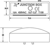 Enzo kabelkoppeling | ip20 zwart met 2 polige connector - 4016560