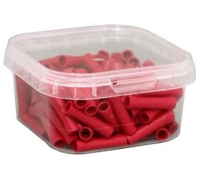 Enzo kabelschoen rondsteker male rood 4mm - 4433060