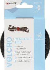 Enzo Klettband, schwarze Rolle, 5 Meter lang, 10 mm breit, 4100250