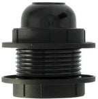 Enzo Lampenfassung E27 schwarz mit 2 Ringen 6043140