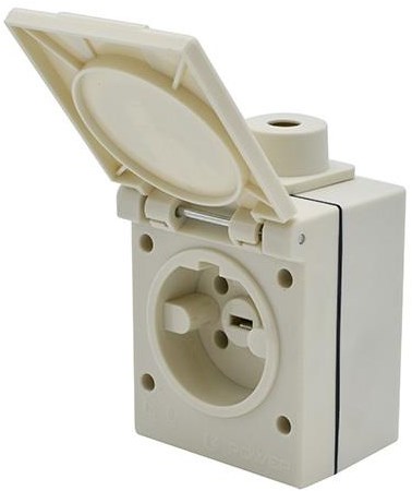 Enzo perilex opbouw stopcontact | 16a swd ip44 power - 4052914