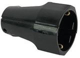 Enzo geerdeter Buchsenstecker, schwarze Kupplung 6141600