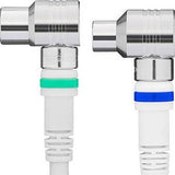 Enzo Technetics Koax-Verbindungskabel 1,5 m kompletter rechtwinkliger Stecker – 2075010