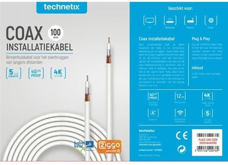 Enzo Technetics Koaxialkabel 100 m Shop 4 g – 2076040