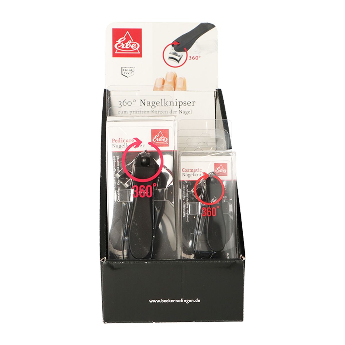 Erbe Solingen Nagelknipser 360 7,5cm (erbe92670)