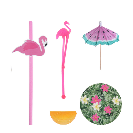 Sonstiges Excellent Houseware Cocktailshaker-Set Flamingo 31-teilig