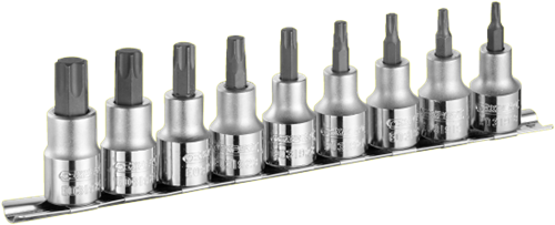 Expert by Facom Schraubendreher-Steckschlüsselsatz Torx® 1 2 | 9-teilig | e032936 - e032936