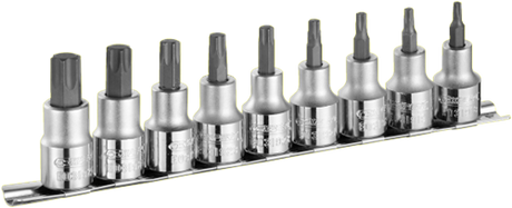Expert by Facom Schraubendreher-Steckschlüsselsatz Torx® 1 2 | 9-teilig | e032936 - e032936