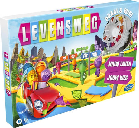 Hasbro Lebensweg – Familienbrettspiel für 2 bis 4 Spieler – Indoorspiel für Kinder ab 8 Jahren – Stäbchen in 6 Farben