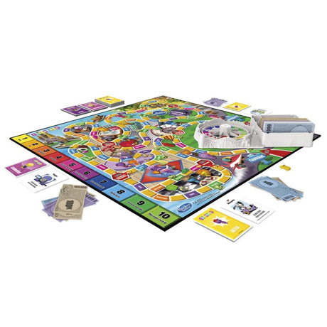 Hasbro Lebensweg – Familienbrettspiel für 2 bis 4 Spieler – Indoorspiel für Kinder ab 8 Jahren – Stäbchen in 6 Farben